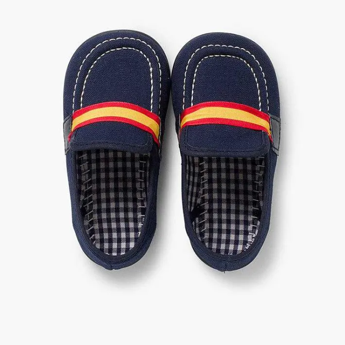 Mocasines<Pisamonas Mocasines Niño Tela Bandera Espana