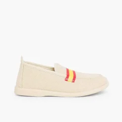 Mocasines<Pisamonas Mocasines Niño Tela Bandera Tallas Altas