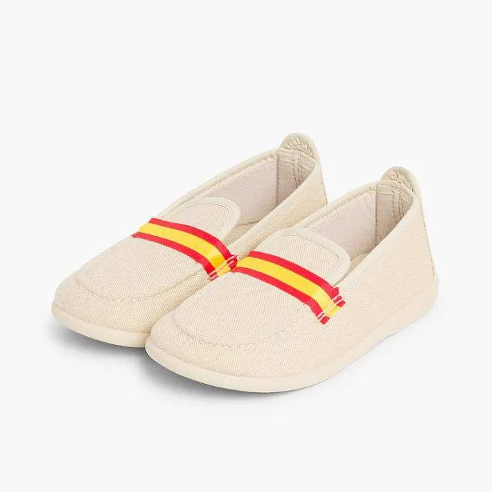 Mocasines<Pisamonas Mocasines Niño Tela Bandera Tallas Altas