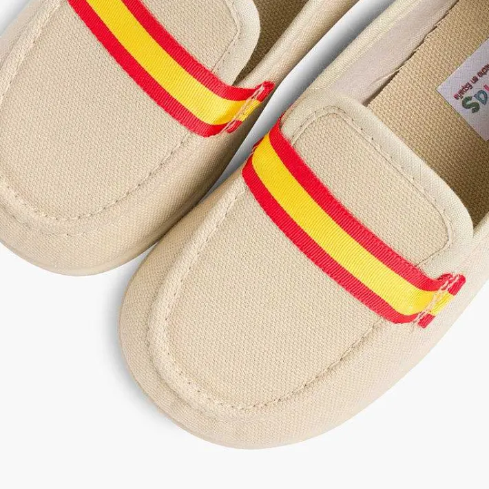 Mocasines<Pisamonas Mocasines Niño Tela Bandera Tallas Altas