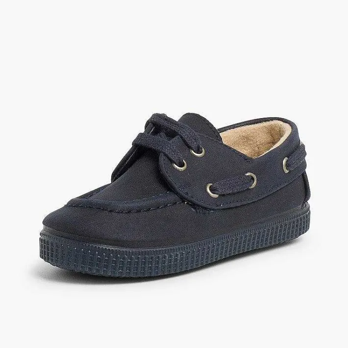 Náuticos<Pisamonas Mocasines Náuticos Lona Encerada Con Cordones