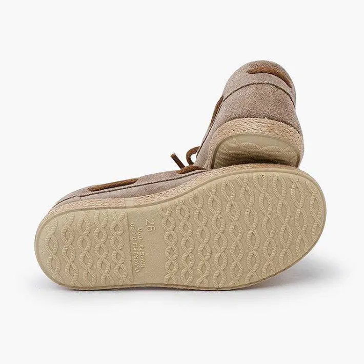 Zapatos Comunión<Pisamonas Mocasines Serraje Cordon Suela Yute
