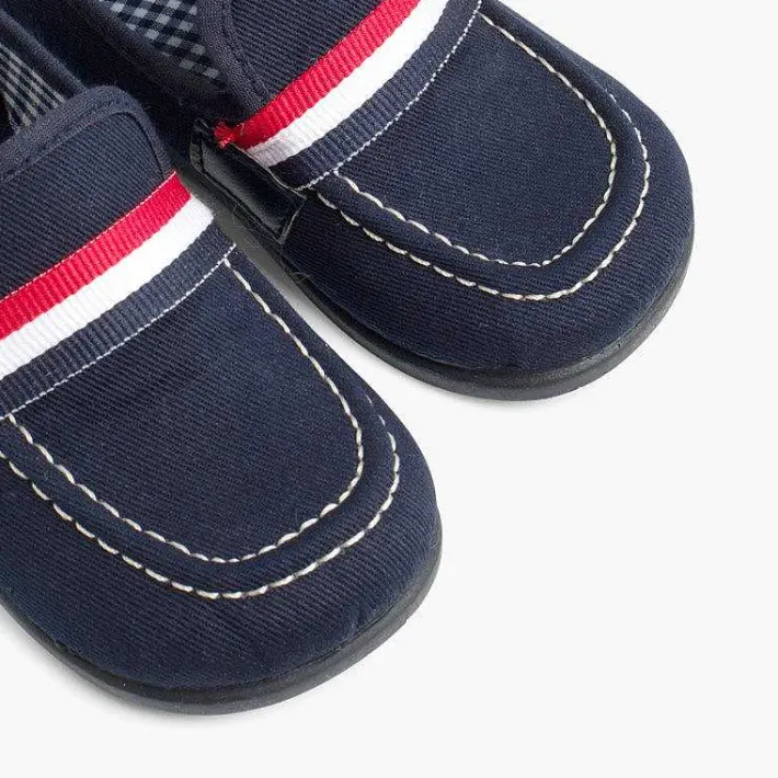 Mocasines<Pisamonas Mocasines Tela Niños Bandera