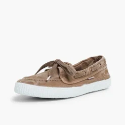 Mocasines<Pisamonas Náuticos De Lona Con Suela Blanca