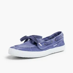 Mocasines<Pisamonas Náuticos De Lona Con Suela Blanca