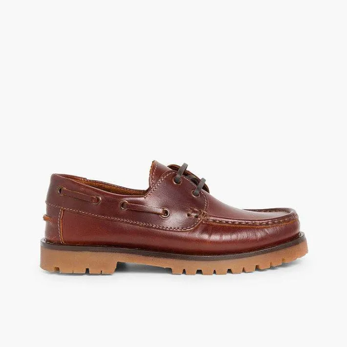 Zapatos Colegiales<Pisamonas Náuticos Niño Cordones