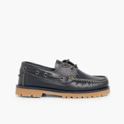 Zapatos Colegiales<Pisamonas Náuticos Niño Cordones