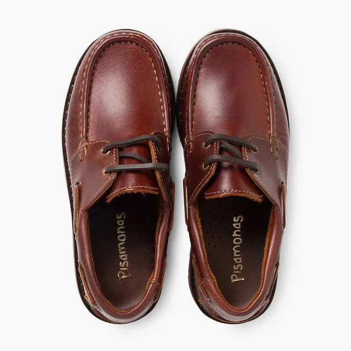 Zapatos Colegiales<Pisamonas Náuticos Niño Cordones