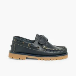 Zapatos Colegiales<Pisamonas Náuticos Niño Tira Adherente