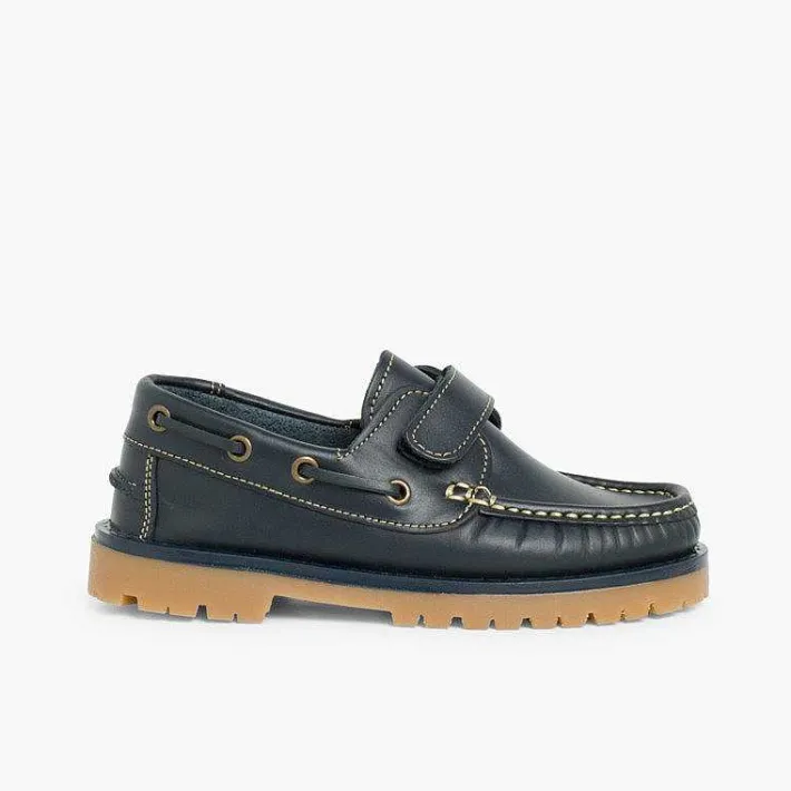 Zapatos Colegiales<Pisamonas Náuticos Niño Tira Adherente