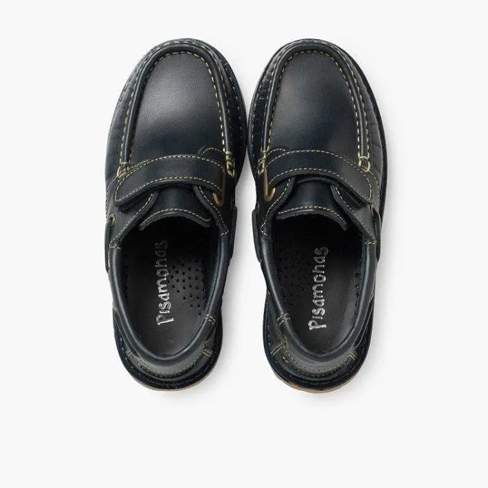 Zapatos Colegiales<Pisamonas Náuticos Niño Tira Adherente