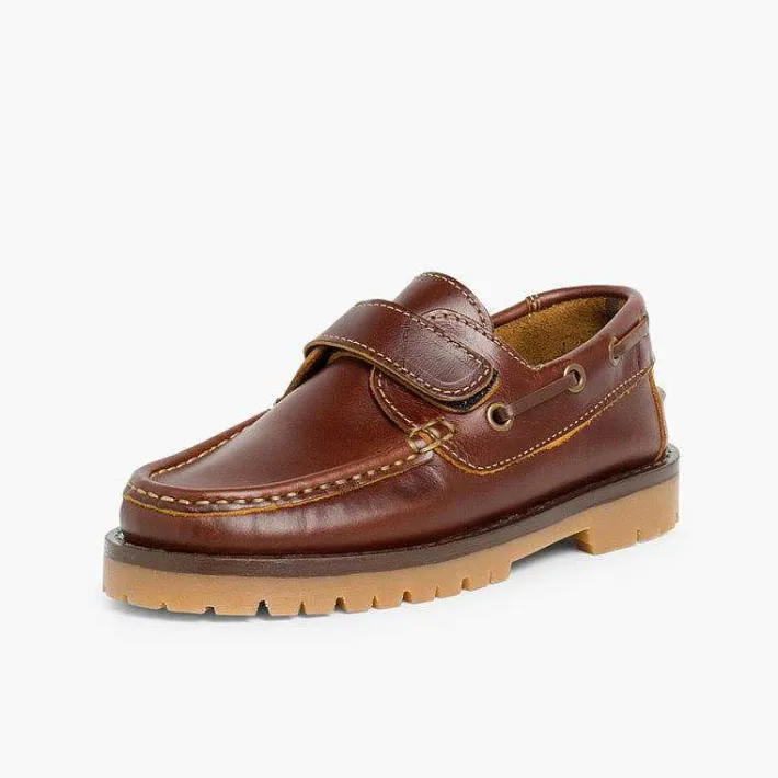 Zapatos Colegiales<Pisamonas Náuticos Niño Tira Adherente