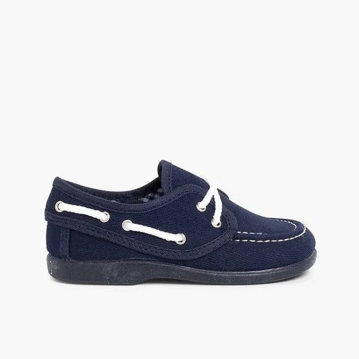 Náuticos<Pisamonas Náuticos Tela Cordones Niño