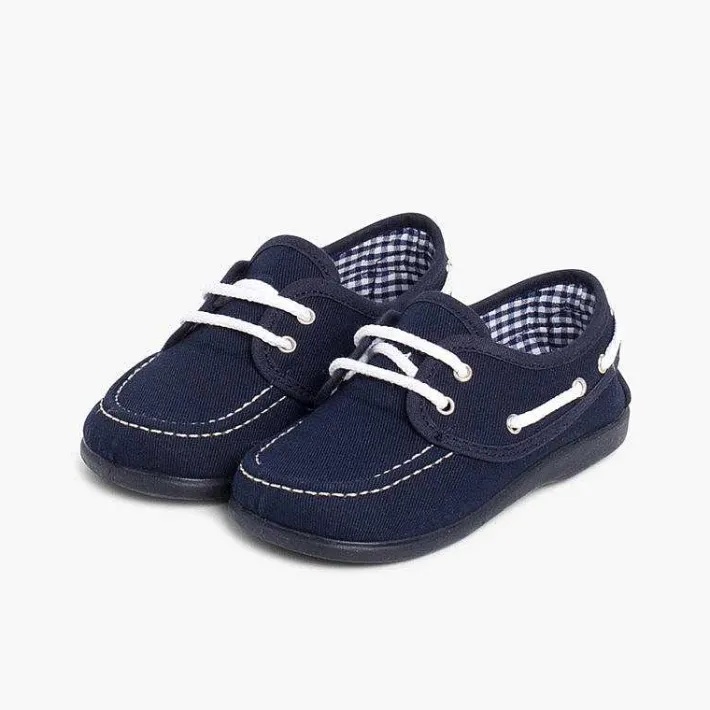 Náuticos<Pisamonas Náuticos Tela Cordones Niño
