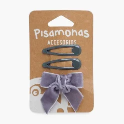 Para El Pelo<Pisamonas Pack Horquillas Y Lazo Pico Pato Terciopelo