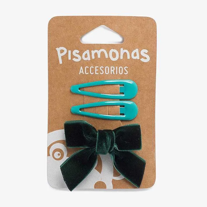 Para El Pelo<Pisamonas Pack Horquillas Y Lazo Pico Pato Terciopelo