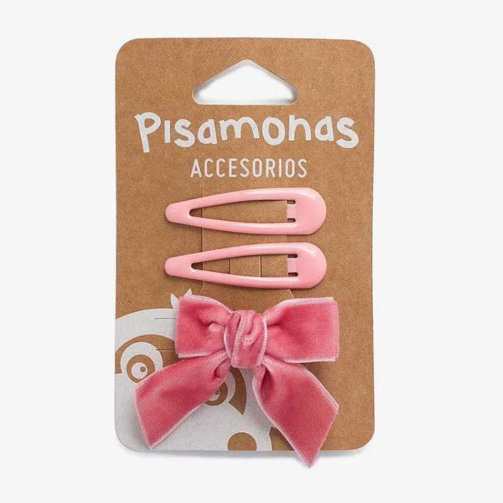 Para El Pelo<Pisamonas Pack Horquillas Y Lazo Pico Pato Terciopelo