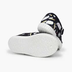Zapatillas<Pisamonas Pepito Lona Estampado Cierre Boton