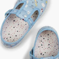 Zapatillas<Pisamonas Pepito Lona Estampado Cierre Boton