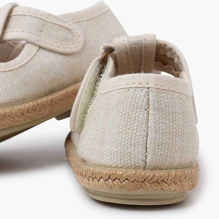 Zapatos Comunión<Pisamonas Pepitos Algodon Ecologico Suela Yute