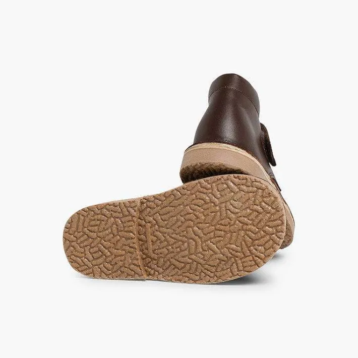 Zapatos Colegiales<Pisamonas Pisacacas Piel Botas Colegio Con Cinta Adhesiva