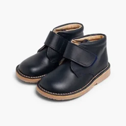 Zapatos Colegiales<Pisamonas Pisacacas Piel Botas Colegio Con Cinta Adhesiva