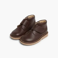 Zapatos Colegiales<Pisamonas Pisacacas Piel Botas Colegio Con Cinta Adhesiva