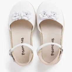 Sandalias<Pisamonas Sandalia Alpargata Niña Flores Correa Piel