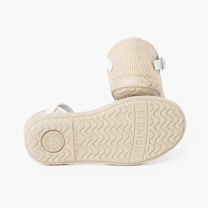 Sandalias<Pisamonas Sandalia Alpargata Niña Flores Correa Piel