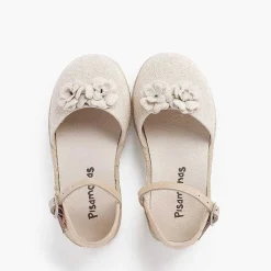Sandalias<Pisamonas Sandalia Alpargata Niña Flores Correa Piel