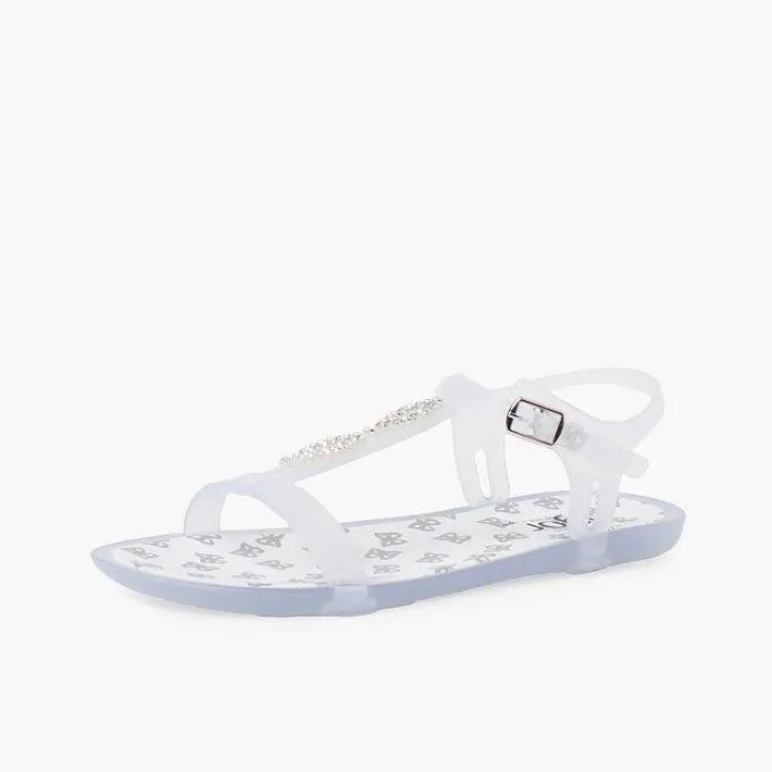 Cangrejeras Y Chanclas<Pisamonas Sandalia Chancla Tricia Tira Brillos Color Blanco