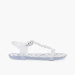 Cangrejeras Y Chanclas<Pisamonas Sandalia Chancla Tricia Tira Brillos Color Blanco