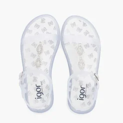 Cangrejeras Y Chanclas<Pisamonas Sandalia Chancla Tricia Tira Brillos Color Blanco