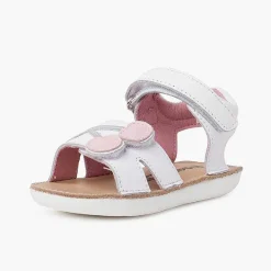 Sandalias<Pisamonas Sandalia Niña Dibujo Cerezas Tira Adherente Color Blanco
