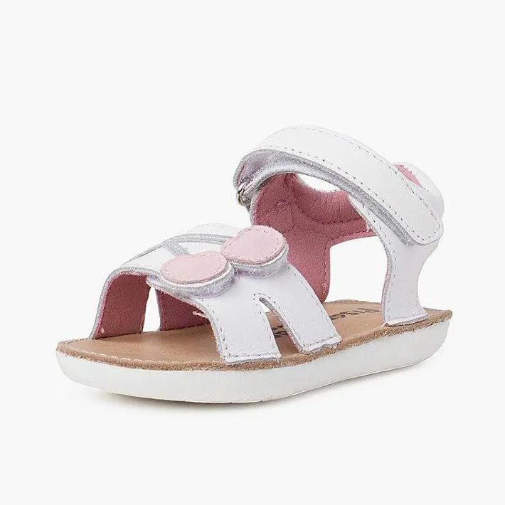 Sandalias<Pisamonas Sandalia Niña Dibujo Cerezas Tira Adherente Color Blanco