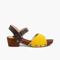 Sandalias<Pisamonas Sandalia Niña Y Mujer Serraje Suela Tipo Madera