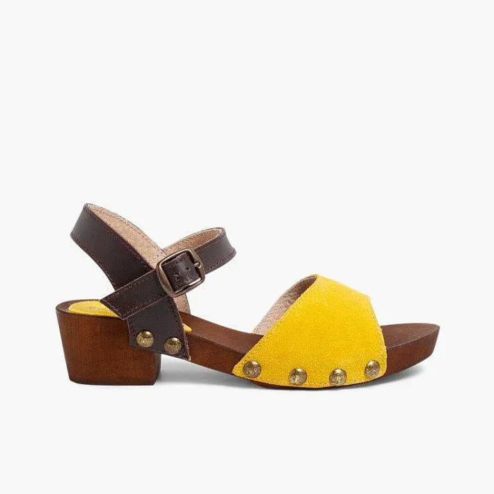 Sandalias<Pisamonas Sandalia Niña Y Mujer Serraje Suela Tipo Madera