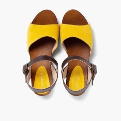 Sandalias<Pisamonas Sandalia Niña Y Mujer Serraje Suela Tipo Madera