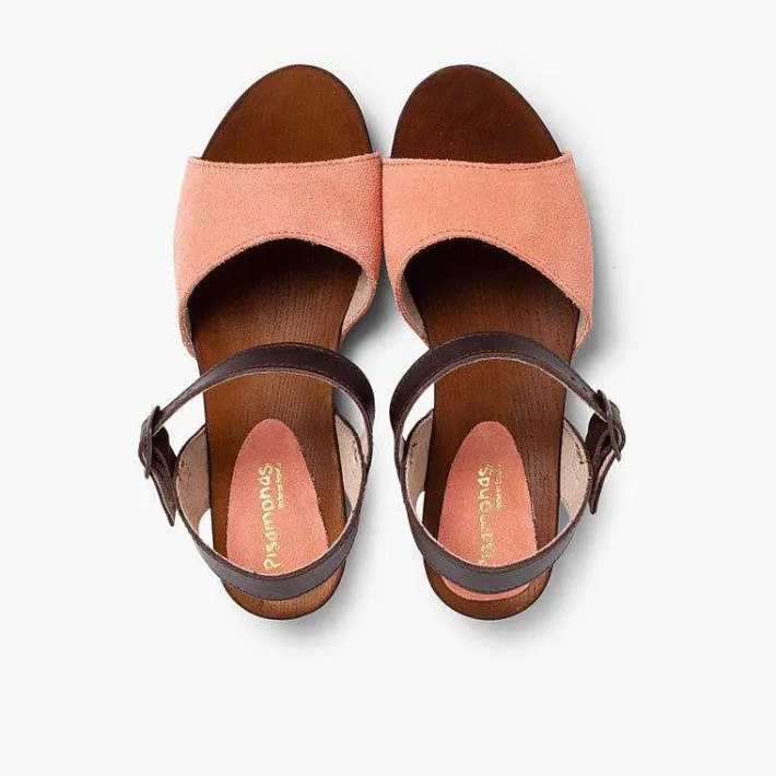 Sandalias<Pisamonas Sandalia Niña Y Mujer Serraje Suela Tipo Madera