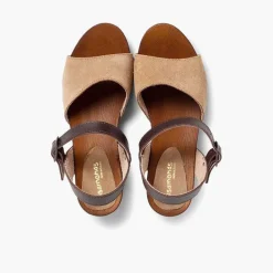 Sandalias<Pisamonas Sandalia Niña Y Mujer Serraje Suela Tipo Madera