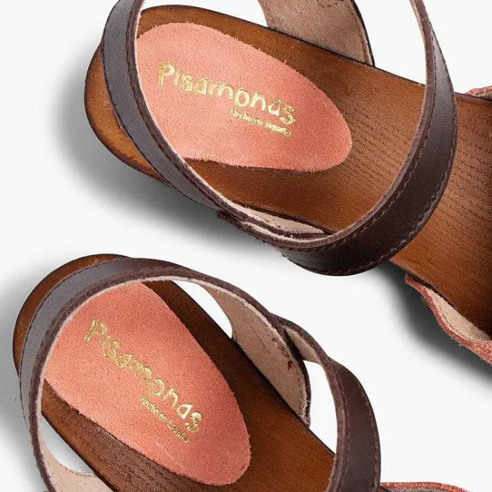 Sandalias<Pisamonas Sandalia Niña Y Mujer Serraje Suela Tipo Madera
