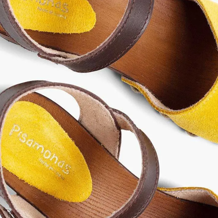 Sandalias<Pisamonas Sandalia Niña Y Mujer Serraje Suela Tipo Madera