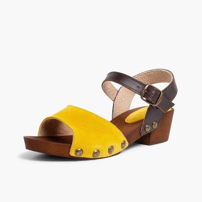 Sandalias<Pisamonas Sandalia Niña Y Mujer Serraje Suela Tipo Madera
