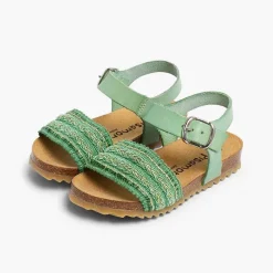 Sandalias<Pisamonas Sandalias Bio Niña Piel Y Cinta Tejido