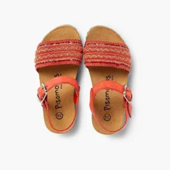 Sandalias<Pisamonas Sandalias Bio Niña Piel Y Cinta Tejido