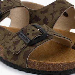 Sandalias<Pisamonas Sandalias Bio Unisex Hebillas Dinosaurios Color Kaki