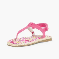 Sandalias<Pisamonas Sandalias De Dedo Niña Lona Tira Adherente