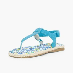 Sandalias<Pisamonas Sandalias De Dedo Niña Lona Tira Adherente