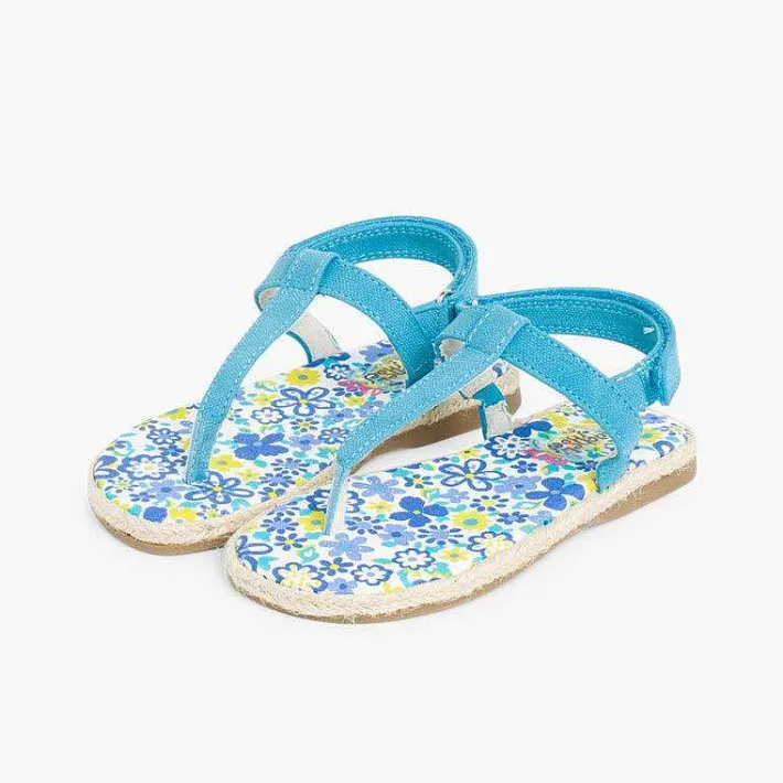 Sandalias<Pisamonas Sandalias De Dedo Niña Lona Tira Adherente
