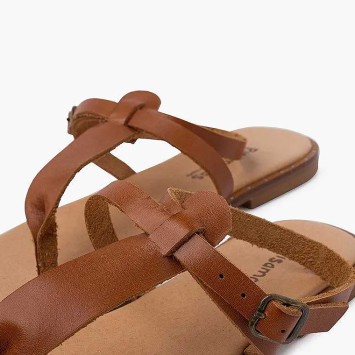 Sandalias<Pisamonas Sandalias Mujer Con Tachuelas De Piel
